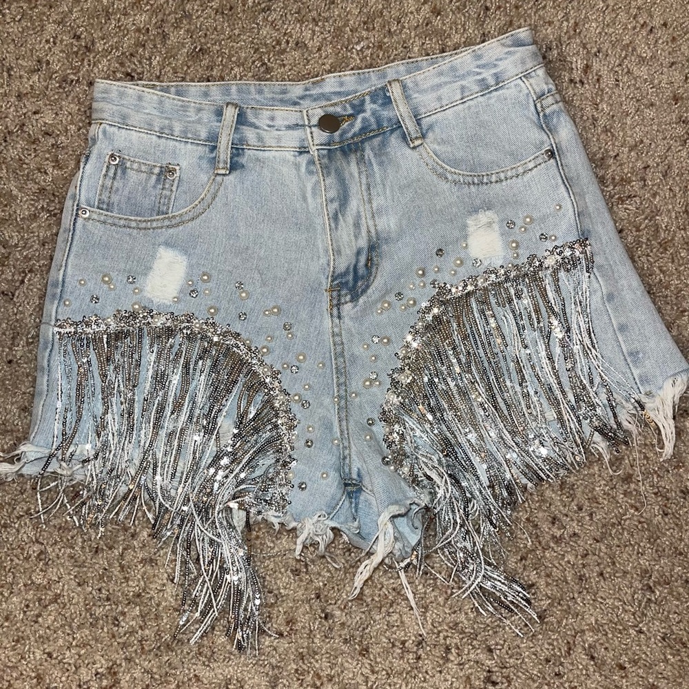 Bedazzled shorts